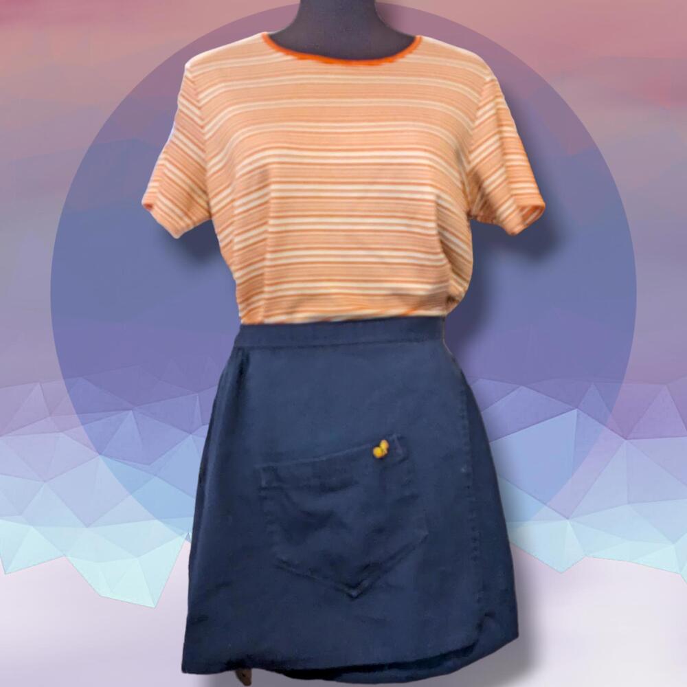 Vintage 70s Butterfly Wrap Skirt